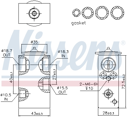 Nissens Airco expansieklep 999248