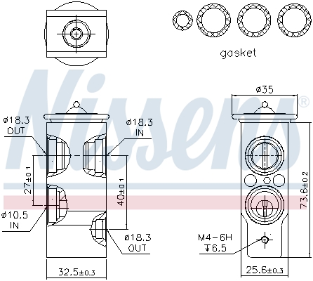 Nissens Airco expansieklep 999249