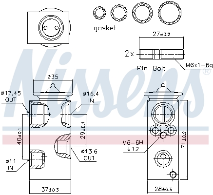 Nissens Airco expansieklep 999250