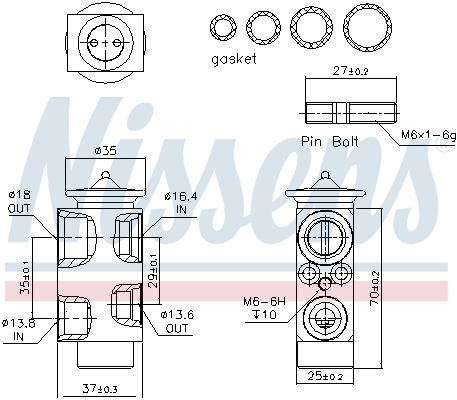 Nissens Airco expansieklep 999251