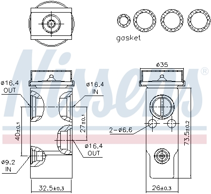 Nissens Airco expansieklep 999260