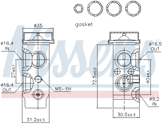 Nissens Airco expansieklep 999261