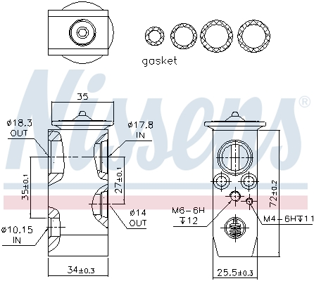 Nissens Airco expansieklep 999279