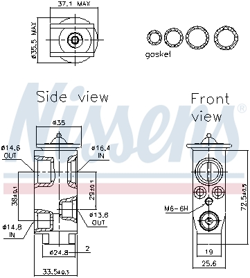 Nissens Airco expansieklep 999283