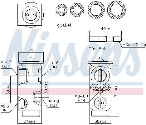 Nissens Airco expansieklep 999286