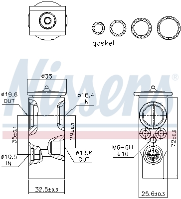 Nissens Airco expansieklep 999288