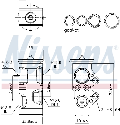 Nissens Airco expansieklep 999313