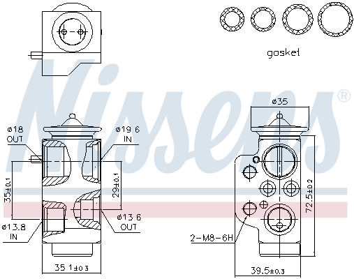 Nissens Airco expansieklep 999318