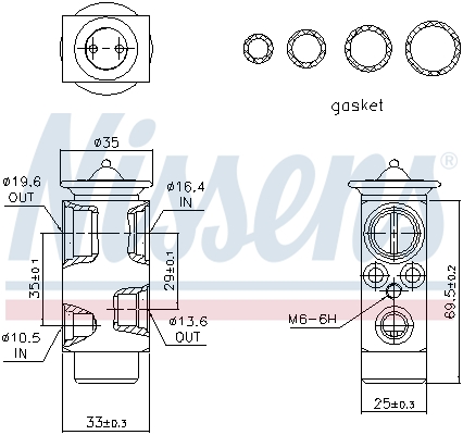 Nissens Airco expansieklep 999324