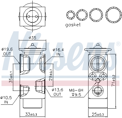 Nissens Airco expansieklep 999325