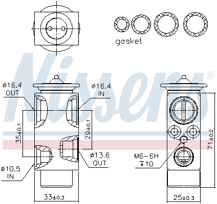 Nissens Airco expansieklep 999326