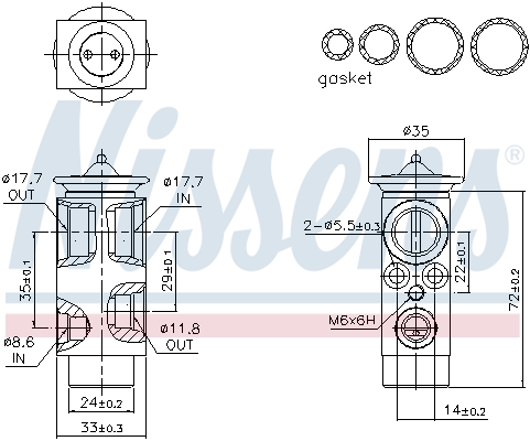 Nissens Airco expansieklep 999329