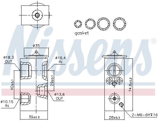 Nissens Airco expansieklep 999345