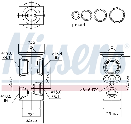 Nissens Airco expansieklep 999348