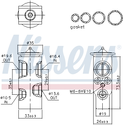 Nissens Airco expansieklep 999350