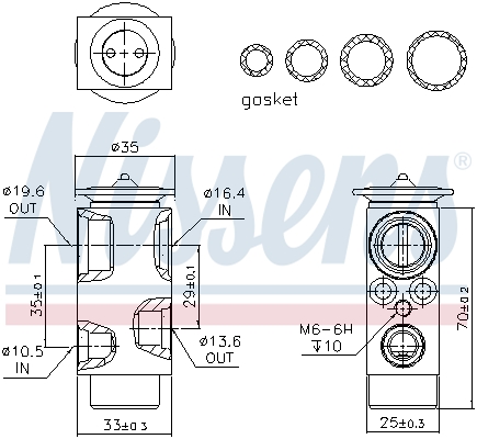 Nissens Airco expansieklep 999352