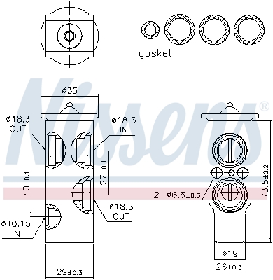 Nissens Airco expansieklep 999353