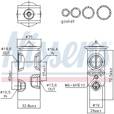 Nissens Airco expansieklep 999355