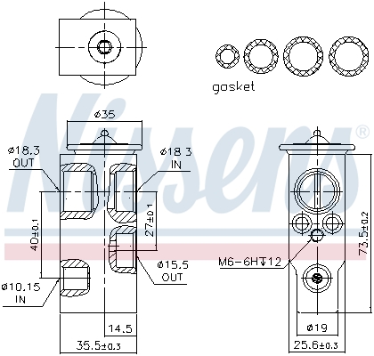 Nissens Airco expansieklep 999357