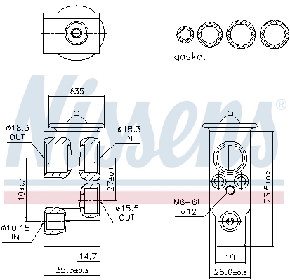 Nissens Airco expansieklep 999374