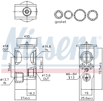 Nissens Airco expansieklep 999378