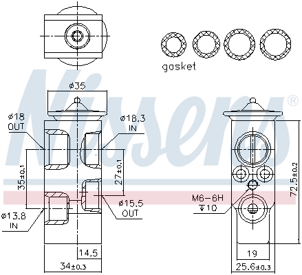 Nissens Airco expansieklep 999379