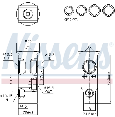 Nissens Airco expansieklep 999386