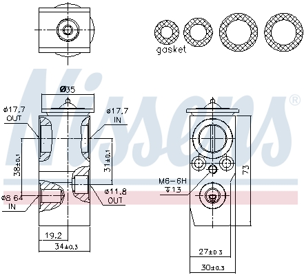 Nissens Airco expansieklep 999391