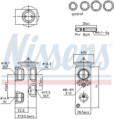 Nissens Airco expansieklep 999393