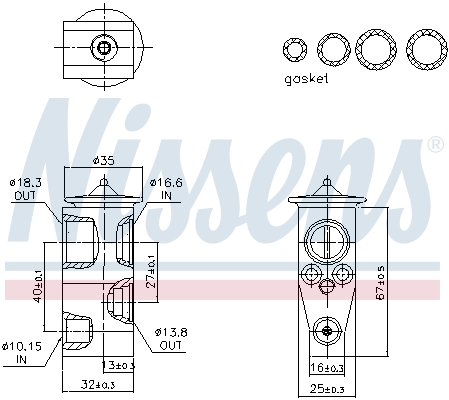 Nissens Expansieventiel, airconditioning 999433