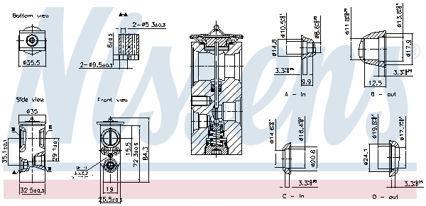 Nissens Expansieventiel, airconditioning 999446