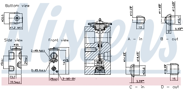 Nissens Expansieventiel, airconditioning 999463