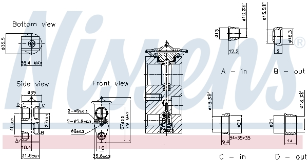 Nissens Expansieventiel, airconditioning 999465
