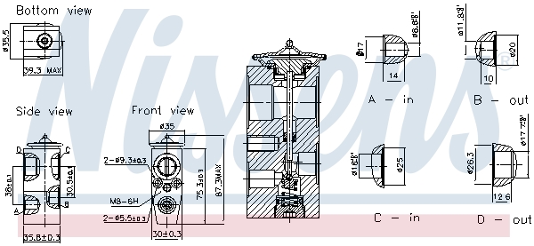 Nissens Expansieventiel, airconditioning 999467