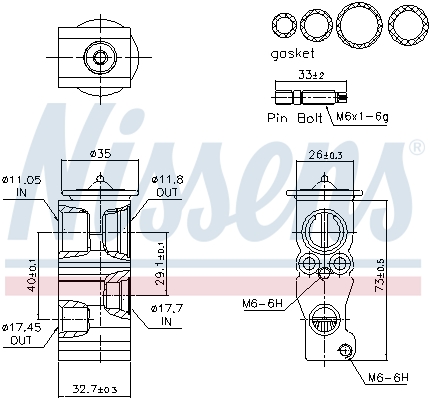Nissens Expansieventiel, airconditioning 999468