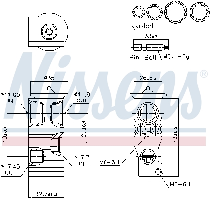 Nissens Expansieventiel, airconditioning 999469