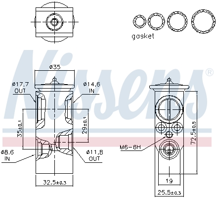 Nissens Expansieventiel, airconditioning 999472