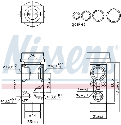 Nissens Expansieventiel, airconditioning 999479