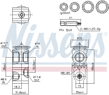 Nissens Expansieventiel, airconditioning 999482