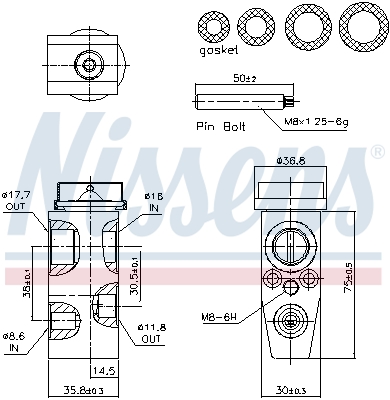 Nissens Expansieventiel, airconditioning 999483