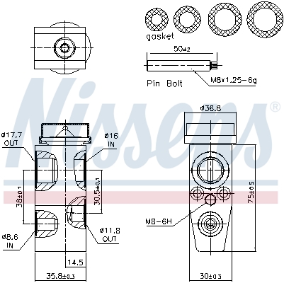 Nissens Expansieventiel, airconditioning 999484