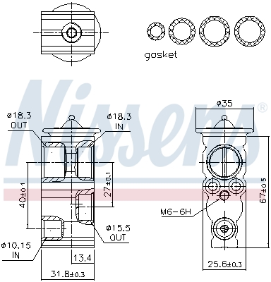 Nissens Expansieventiel, airconditioning 999488