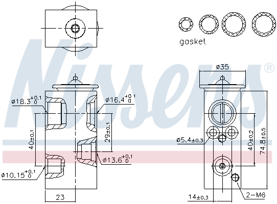 Nissens Expansieventiel, airconditioning 999498