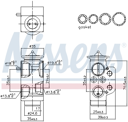Nissens Expansieventiel, airconditioning 999499