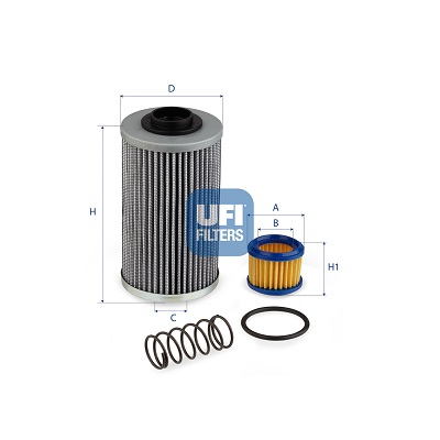 Filter, hydrauliek UFI 22.053.00