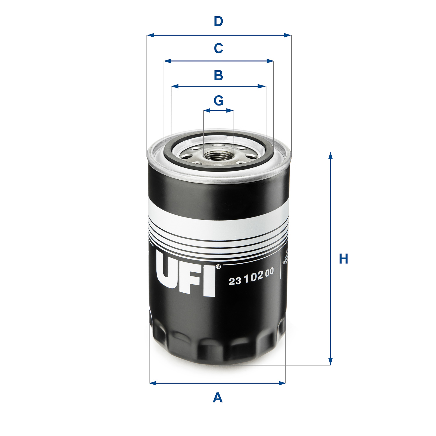 Oliefilter UFI 23.102.00