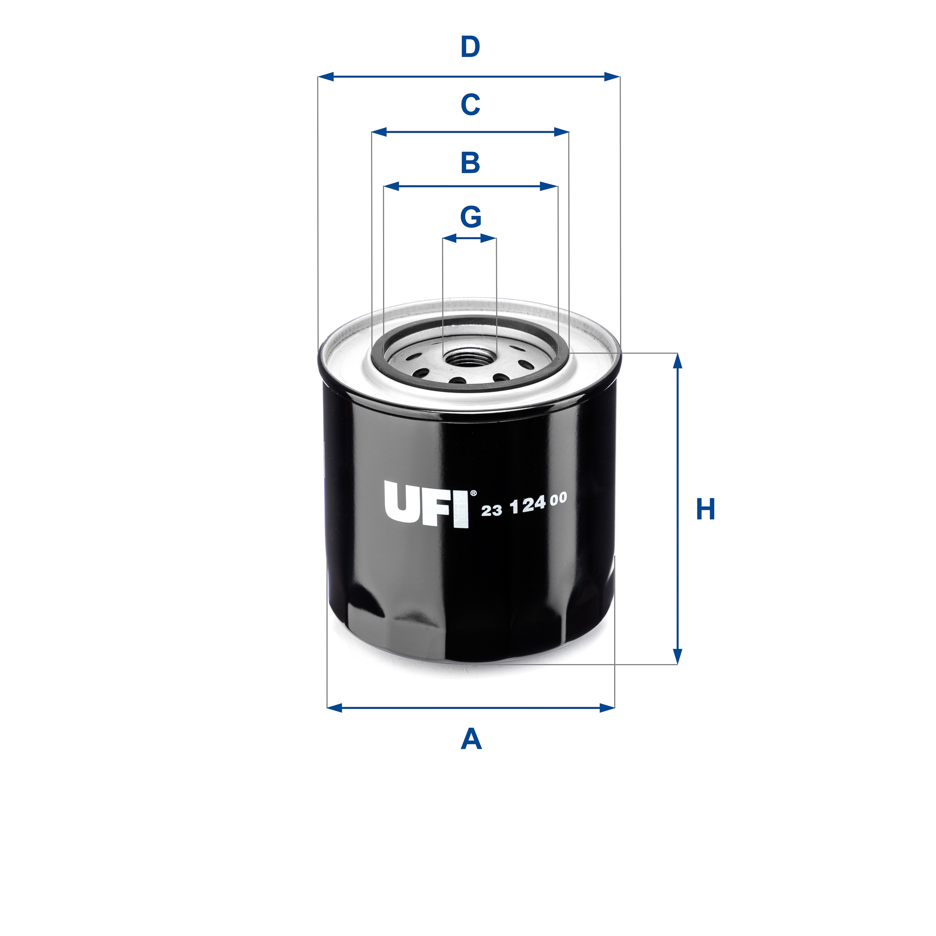 Oliefilter UFI 23.124.00