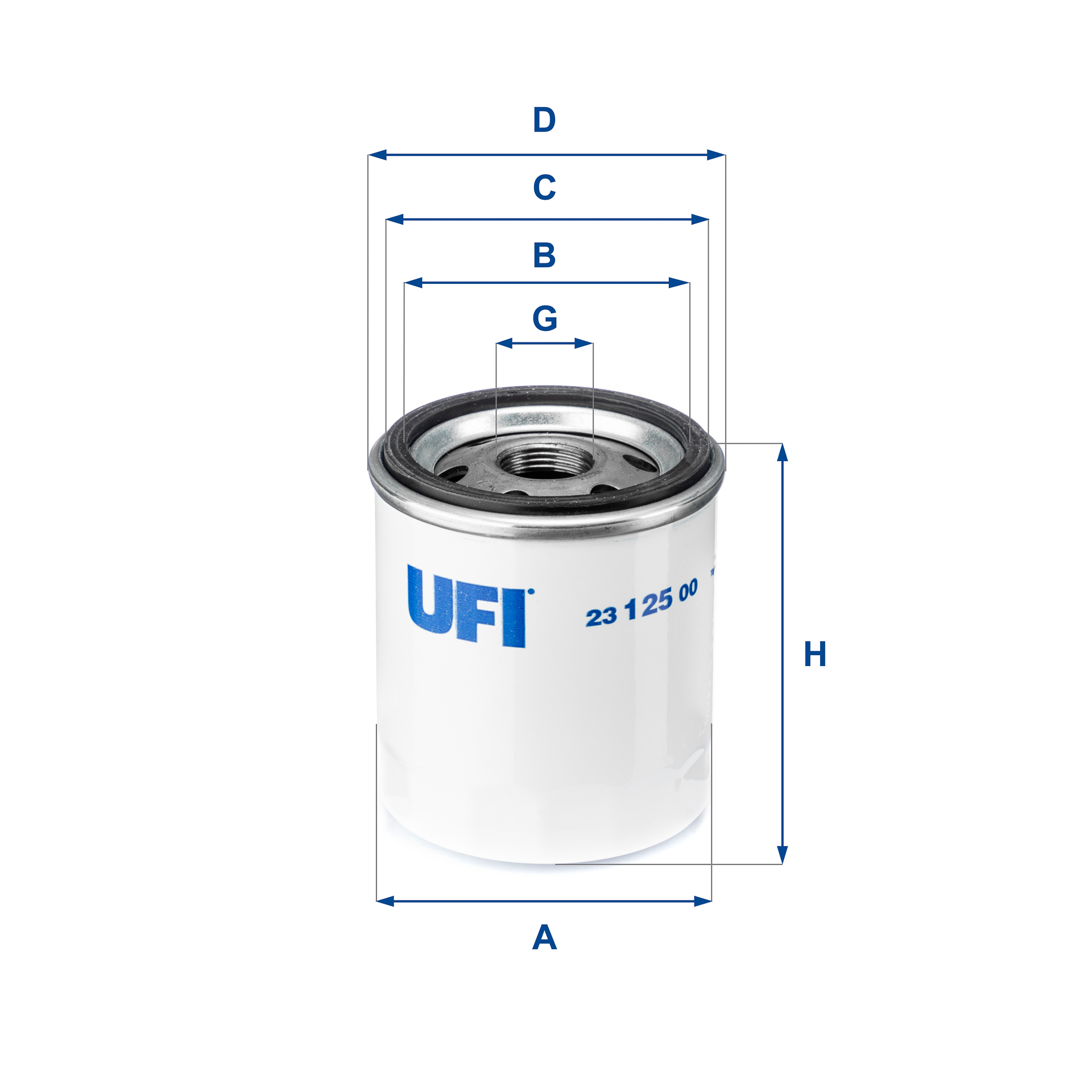 Hydrauliekfilter UFI 23.125.00