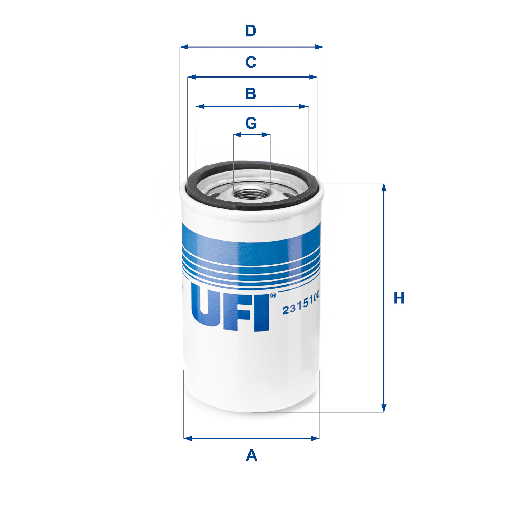 Oliefilter UFI 23.151.00