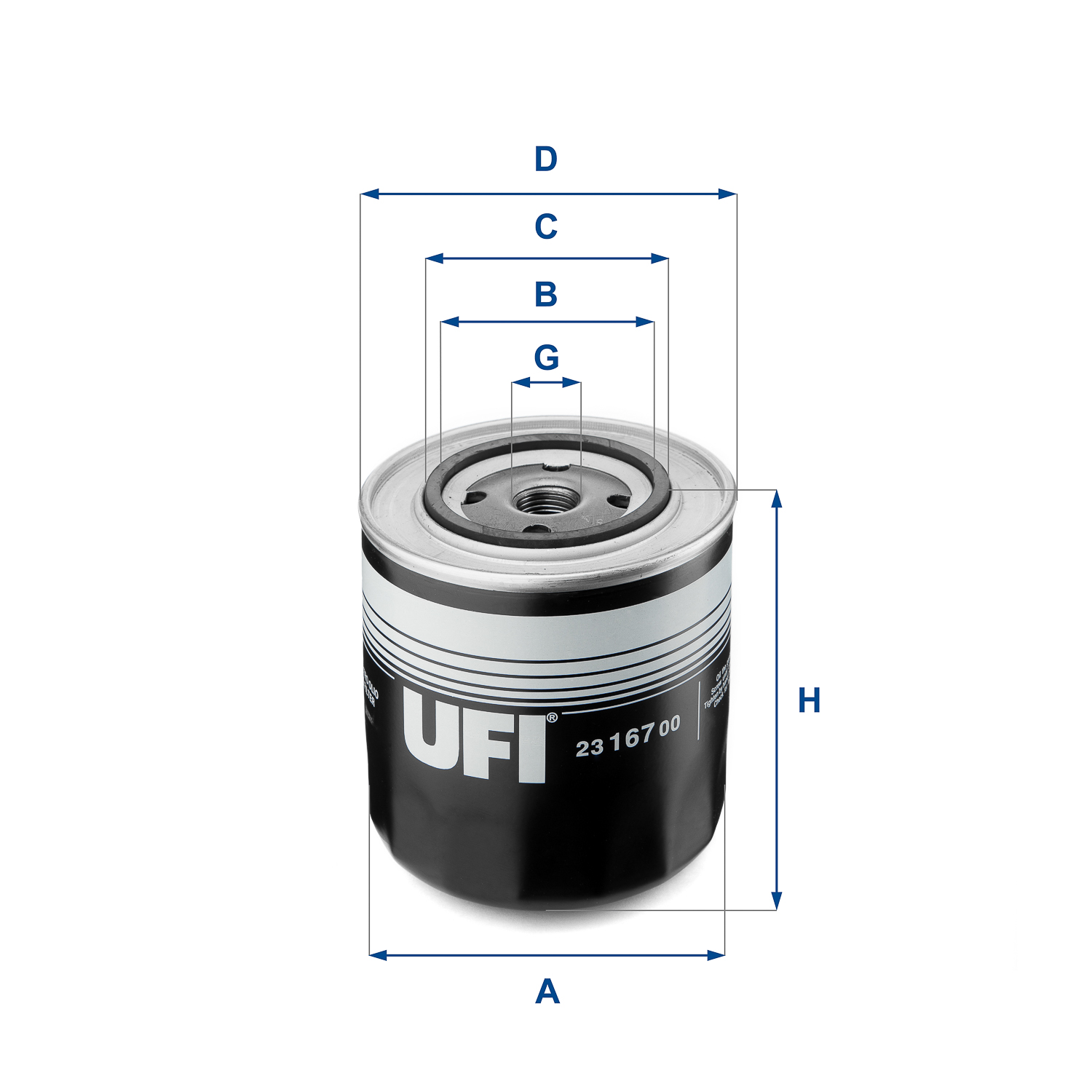 Oliefilter UFI 23.167.00